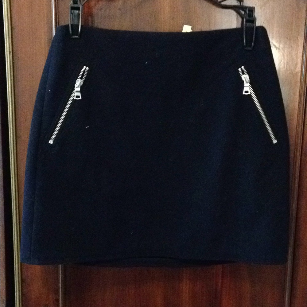 Black mini skirt